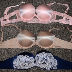 3 Victoria’s Secret Push-up Bras
